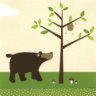 Woodland Friends III - Wrapped Canvas Print