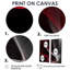 Abstrait contemplatif rouge et noir I - art abstrait de vagues modernes-114712293-114712300-114712294