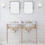 Ensemble de meuble-lavabo ovale en pierre 33 po avec robinet et trop-plein Copeland-155689388
