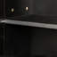 Armoire de rangement autoportante noire pour la cuisine et la salle à manger. Tablettes. 14,16 x 11,71 x 74,19, 56,92 lb Option élégante. Salle à manger, noir. Tablettes, deux portes. Apparence élégante.