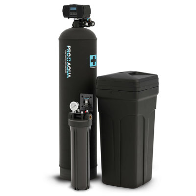 PRO+AQUA Whole House Water Filter & 45,000 Grain Softener Bundle – Complete Water Filtration and Softening System