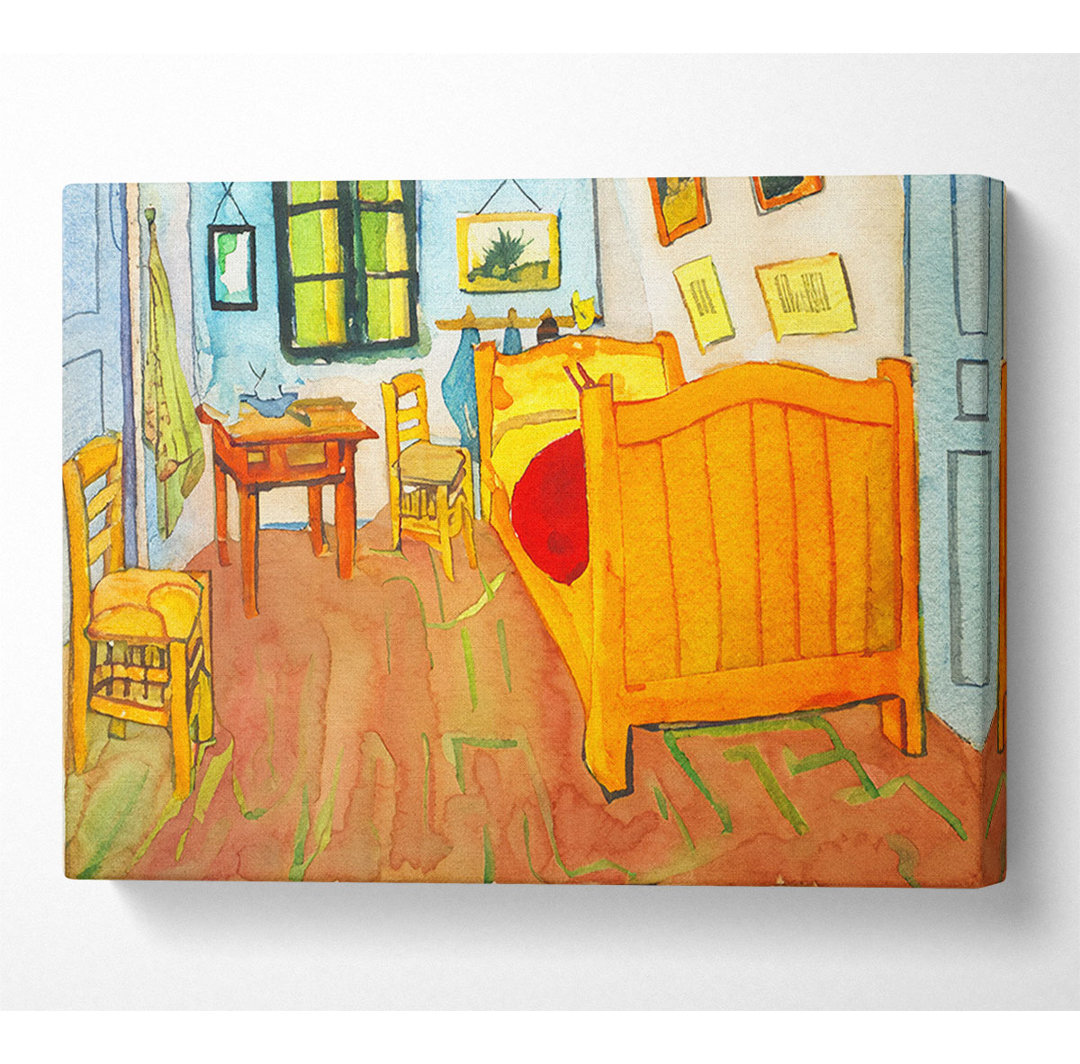 Van Gogh Das Schlafzimmer in Arles. Saint-Remy - Kunstdrucke auf Leinwand