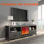 Meuble télé avec 2 tiroirs et 4 compartiments de rangement grande capacité, foyer non inclus-374276785