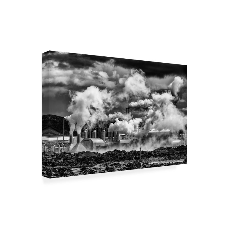 Bolog Marc Pelissier Black Smoke Canvas Art, 22" H x 32" W