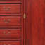 Armoire d'entrée rouge