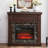 Electric Fireplace With Mantel,Fireplace Mantel Surround With 23" Fireplace Insert, Adjustable Flame, Remote Control, 41.34"W*14"D*40"H-1488192747