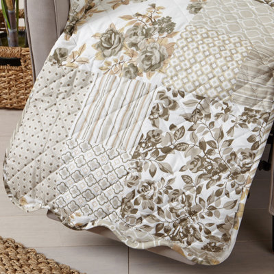 Housse de protection pour meubles inclinable et réversible Patchwork