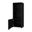 Armoire murale moderne en noir - Solution de rangement polyvalente à une porte pour la maison