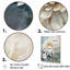 Simple dahlia beige et bleu III - imprimé-236984097-236984101