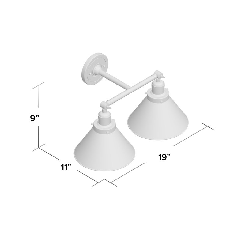 Paylor Dimmable Bath Sconce, Brushed Satin Nickel
