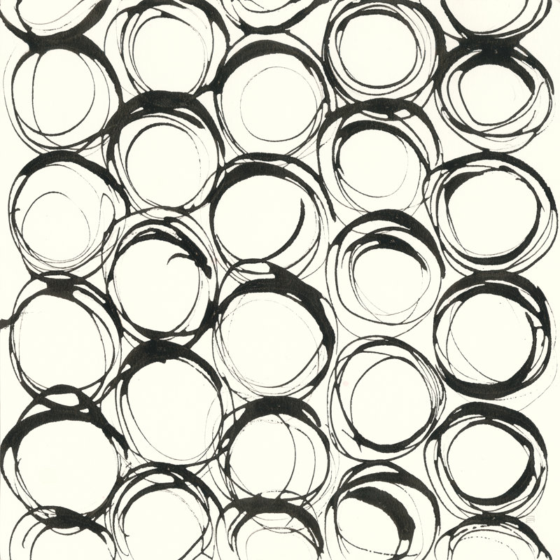 Graphiques IX, Non, H 12 po x l 12 po x P 1,25 po, Toile avec cadre argenté
