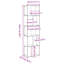 Bookcase Tier Bookshelf Storage Book Shelf Book Rack Engineered Wood