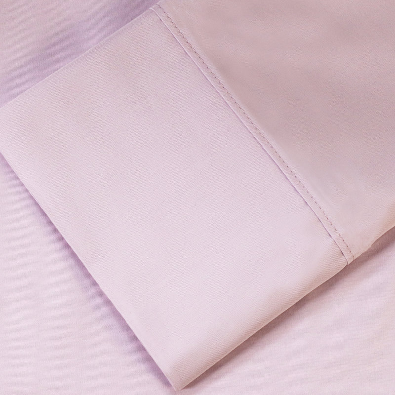  Housse de coussin 100% coton percale, Lilas, Très grand