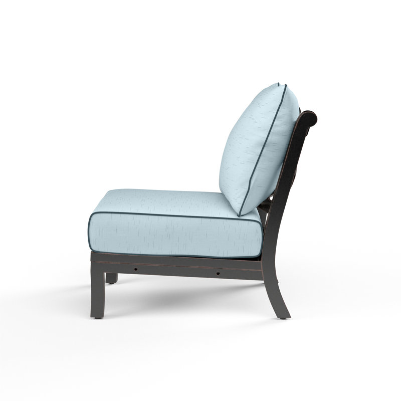 Monterey Outdoor Lounge Chair, Canvas Skyline Sunbrella®