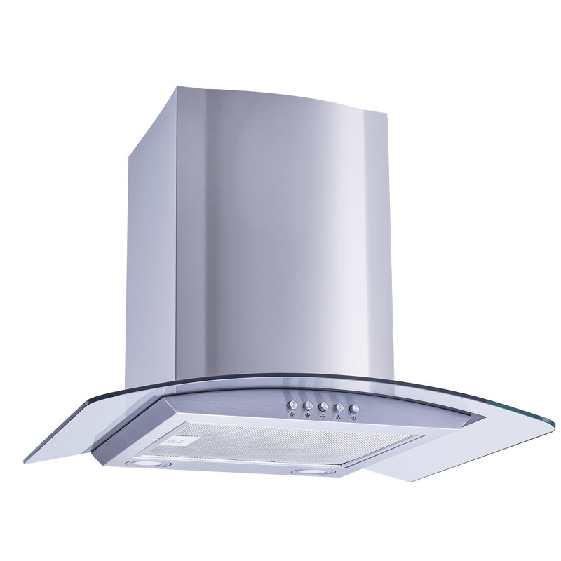 W101C Series 30" 300 CFM Convertible Wall Mount Range Hood With Filter Included, Stainless Steel
