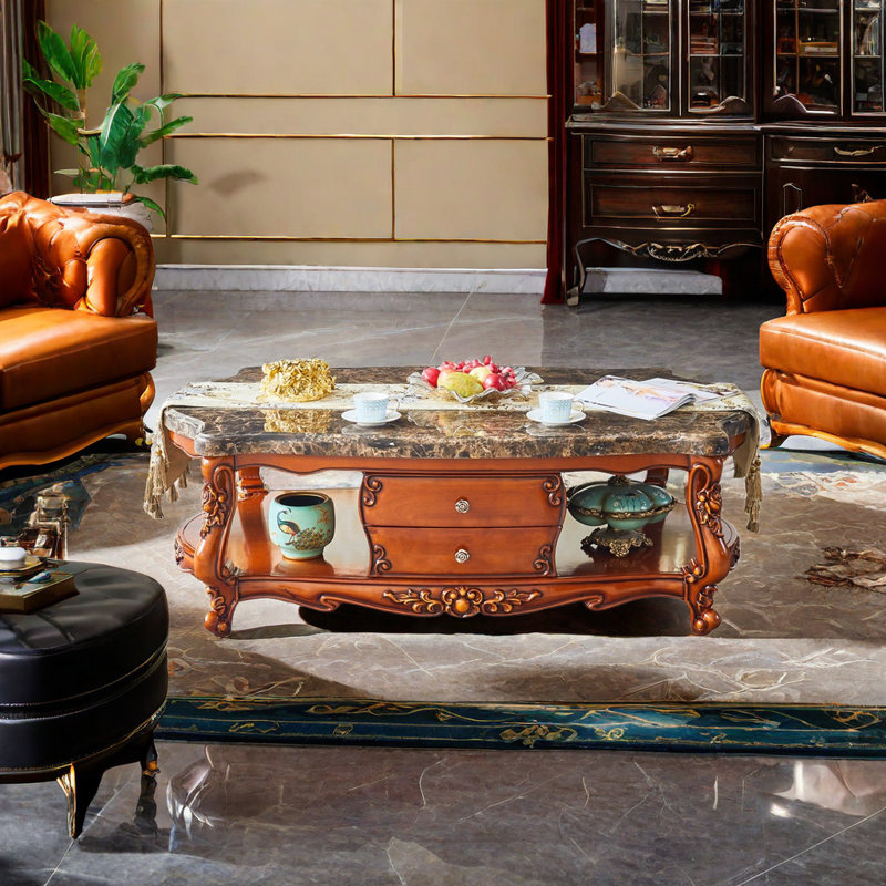 Table basse rétro de style européen