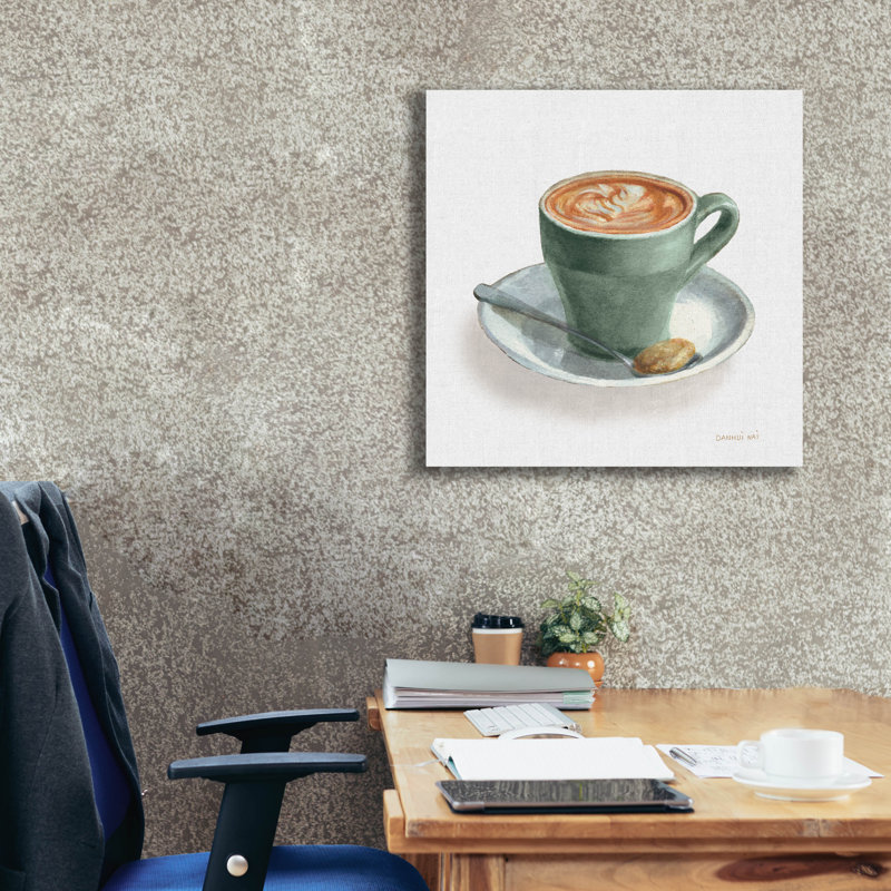 Art mural sur toile  «Wake Up Coffee 2 Linen Sage» par Danhui Nai