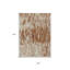 Tapis extérieur lavable abstrait orange et ivoire 3 pi x 5 pi