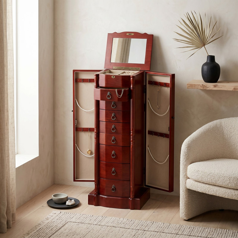 Armoire à bijoux Kennell, Cerise