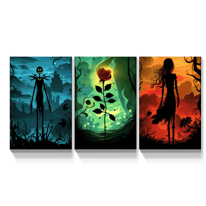 art mural d'Halloween, H 20 po x l 30 po