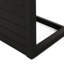 Table d'appoint avec structure en aluminium, teinte noir mat en