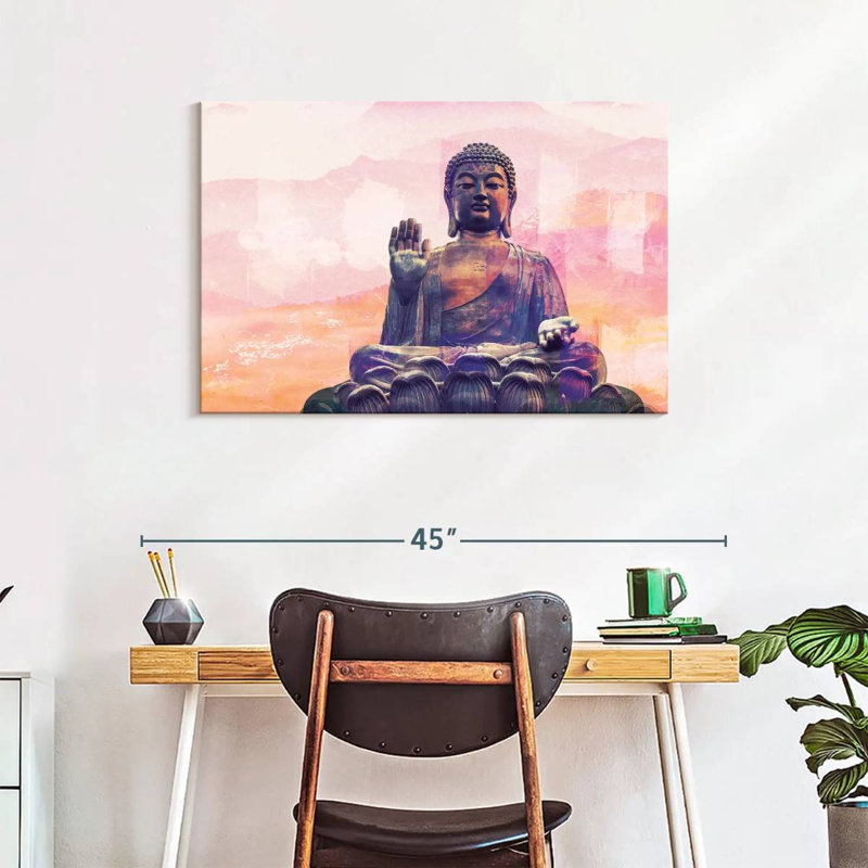 Adella Hengshan Bouddha assis, H 24 po x l 36 po