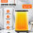 VEVOR 20L Towel Warmer Bucket with LED Screen U-shaped Light & Timer