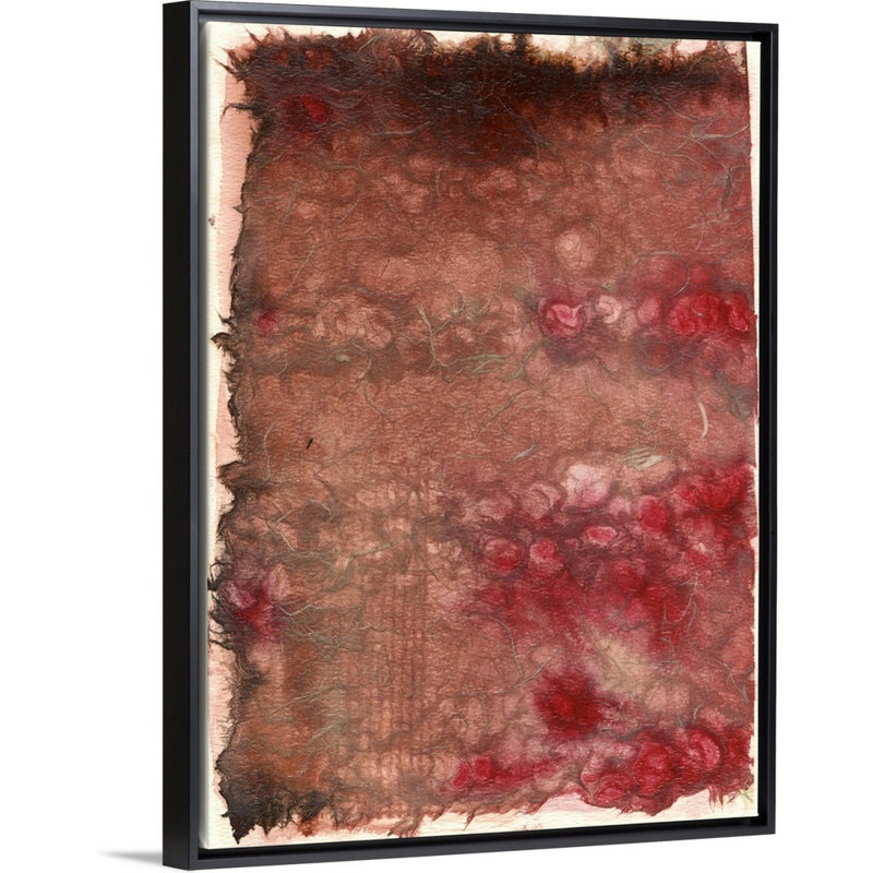 Reproduction d’art sur toile, "roses" par B. Robert, Cadre noir, H 26 po x l 20 po x P 1,75 po