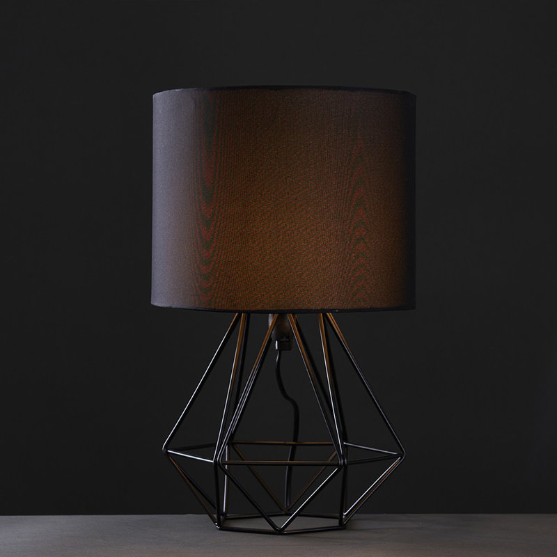 Butera Metal Table Lamp, Black, Yes