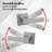 Satin Nickel Passage (Hall & Closet) Door Lever