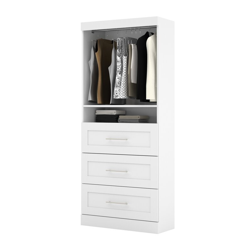 25W Closet Storage Cabinet in White by Bestar