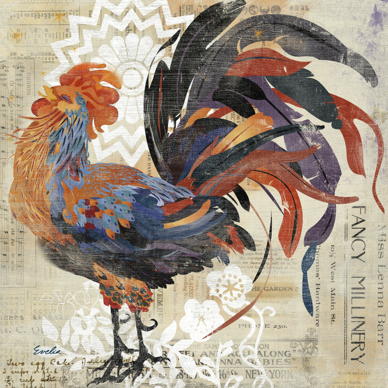 Coq Flair V, H 36 po x l 36 po x P 1,25 po