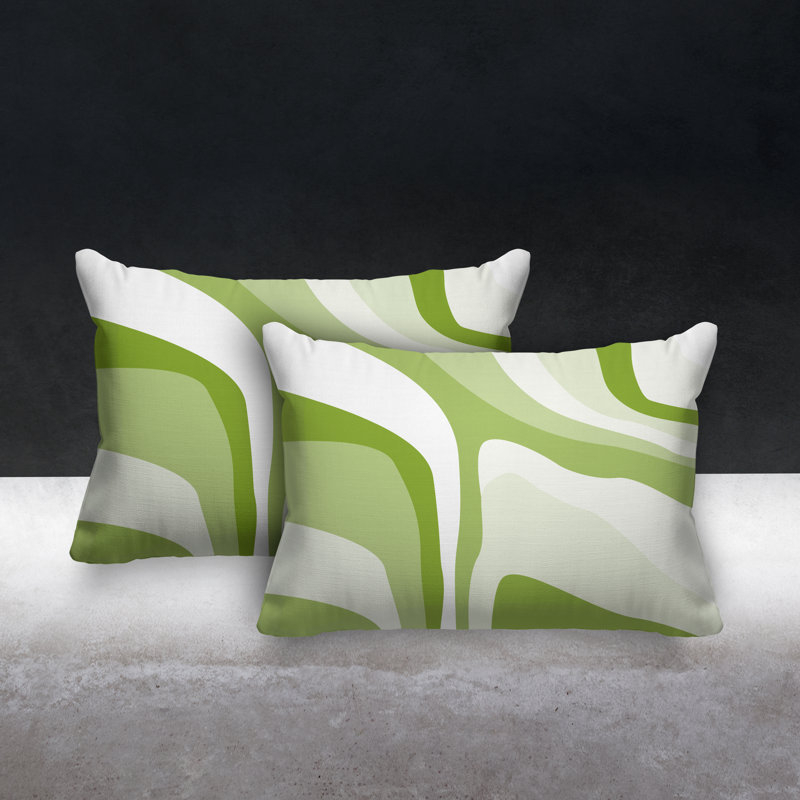 No Decorative Addition Outdoor Reversible Throw Pillow