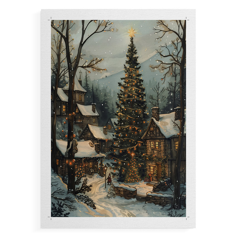 Art des Fêtes de Noël DCXV III - Impression sur toile seulement - NON-CADRE