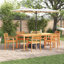 8 - Person Acacia Wood Patio Dining Set with Rectangular Table