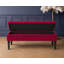Cubed Tufted Rectangle Ottoman Storage Bench, Upholstered Plush Velvet Shoe Bench with Black Turned Wooden Legs-1466016851-1466016852