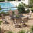 Set of 2 360° Swivel Patio Dining Chairs with PVC-coated polyester Fabric-624243176