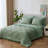 7 Piece Washed Microfiber All Season Comforter Set - Diamond-Stitched Quilting Bedding Set, Solid Reversible Down Alternative Filling Duvet Insert ,Fluffy Breathable Farmhouse Microfiber Comforter-107132391-107132396