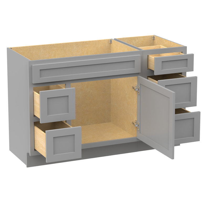 51'' Single Bathroom Vanity Base Only, Gray