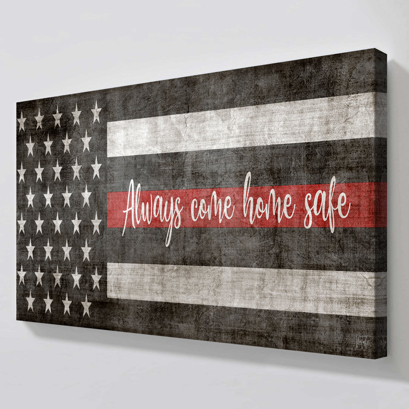 "Always Come Home Safe Fire" par Natalie Carpentieri, reproduction sur toile, H 28 po x l 48 po x P 1,5 po