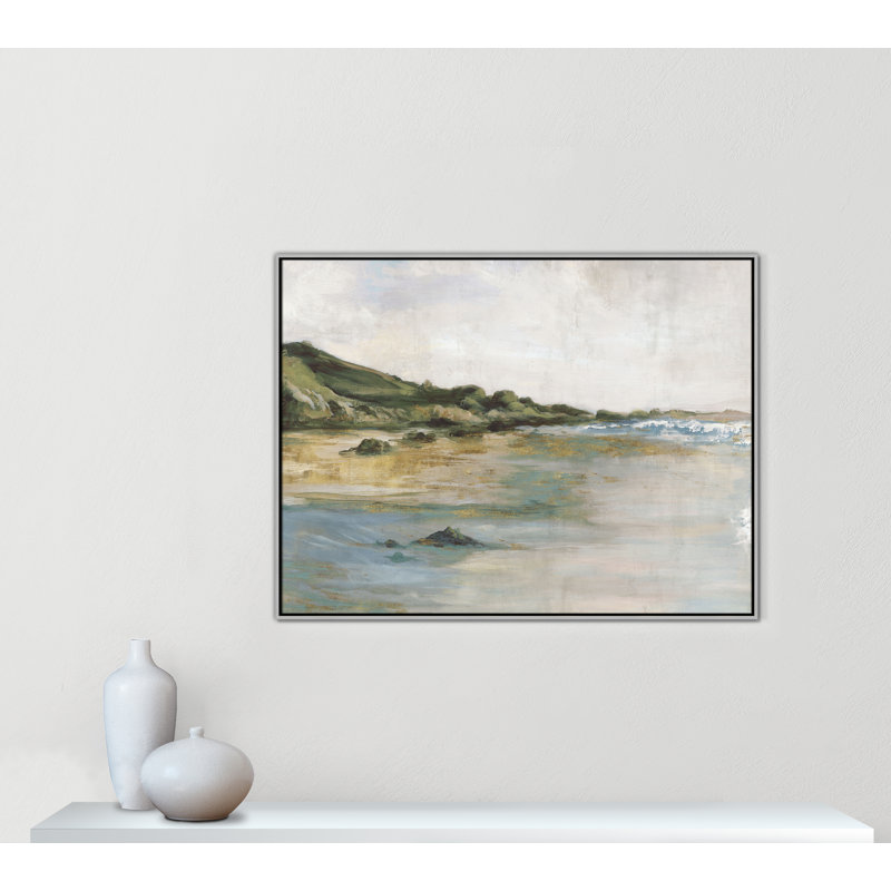 «Cordoba Tide’s Edge» par, Argent argent, H 37,5 po x l 49,5 po