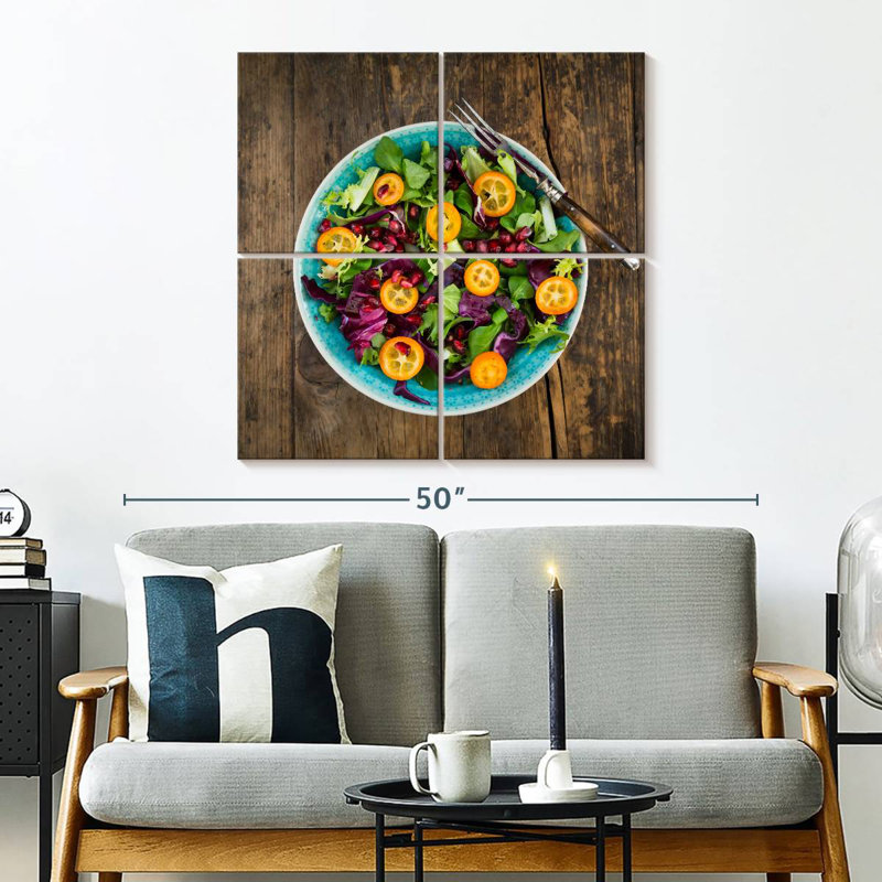 Salade de chou rouge Yarlin avec kumquats, H 32 po x l 32 po