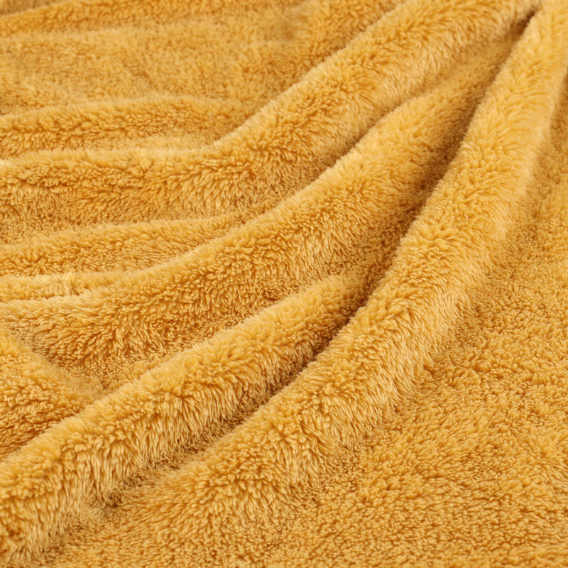 Gold Full/Queen Reversible Fleece Blanket