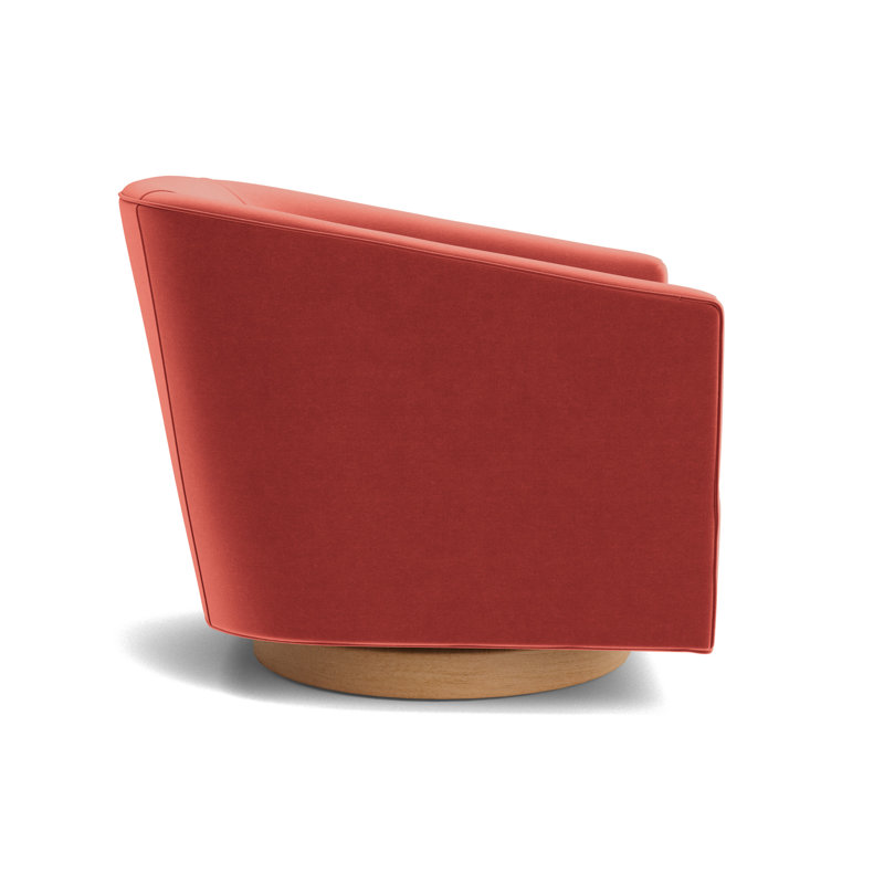 Cooper Full Swivel Chair, Performance Velvet - Sienna, Natural
