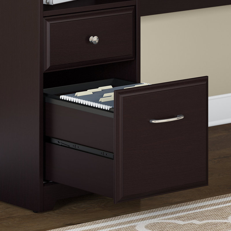 Bureau sur pied Ozro Singe, Chêne espresso, H 30 po x l 60 po x P 23 po