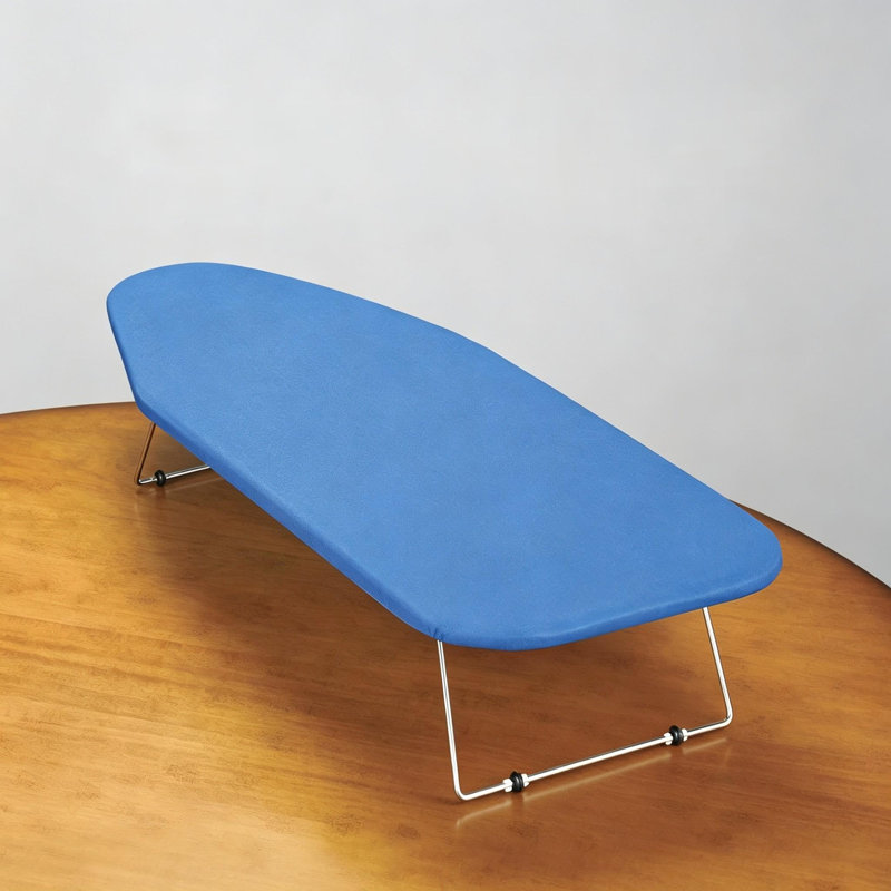 Planche à repasser de table - Housse résistante aux brûlures (bleu)