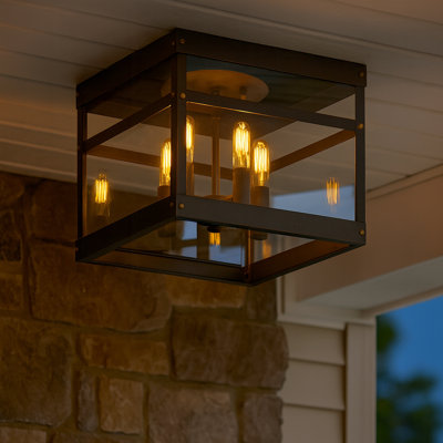 4 - Bulb Outdoor Flush Mount By Lisa McDennon