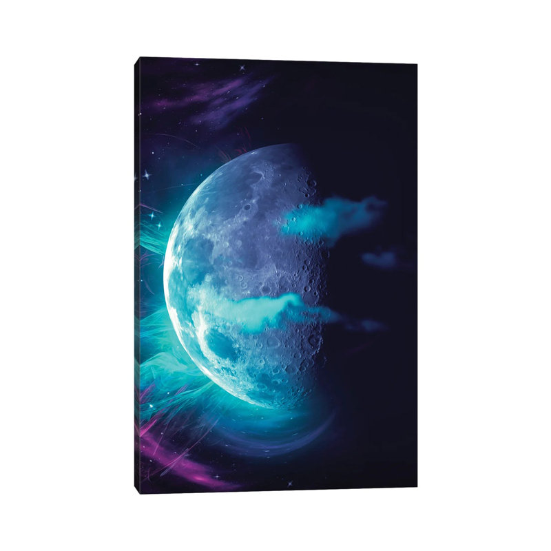 Moon 1 Piece Wrapped Canvas Painting, 101.6 cm H x 66.04 cm W x 3.175 cm D