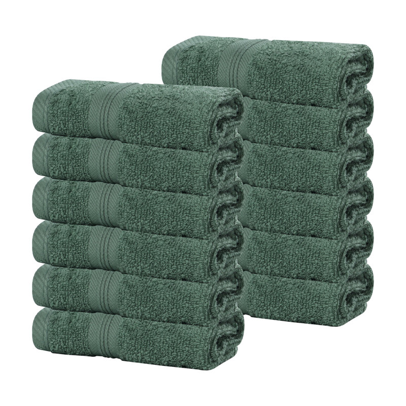 Serviettes pour le visage Smart Dry Zero Twist, Vert forêt