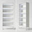 Bibliothèque haute avec lumières DEL, bibliothèque à 5 niveaux avec rangement, bibliothèque avec éclairage réglable, vitrine autoportante
